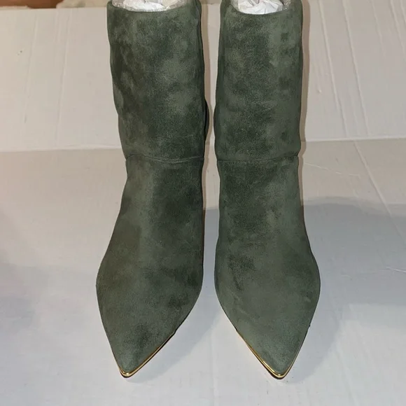 NEW Tory Burch Lila Ankle Bootie Olive Suede Size 9.5 - Picture 11 of 15